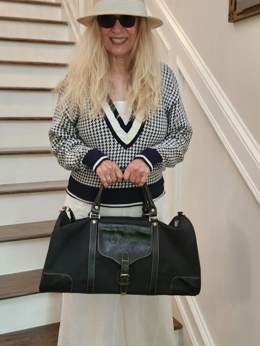 Bellino Made Mercedes-Benz Embossed New Weekender Duffel Shoulder Bag, $95